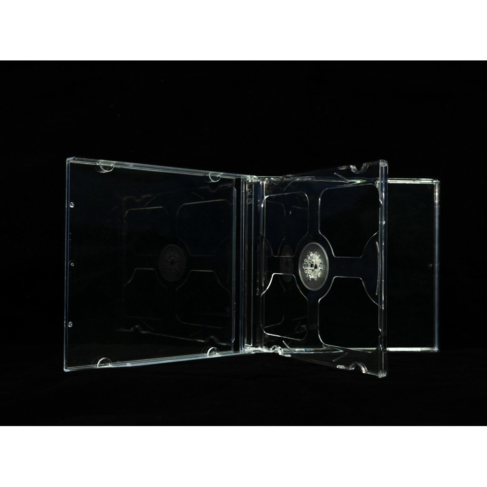 620003/CD Jewel Case กล่องใส่ซีดี ขนาดมาตรฐาน สีขาวใส บรรจุ 2 แผ่น (แพ็ค 10 กล่อง)