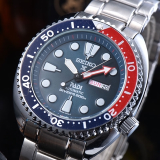 Seiko Divers นาฬิกาข้อมือควอตซ์ สายเหล็กแข็ง หน้าปัดบอกวันที่ สําหรับผู้ชาย