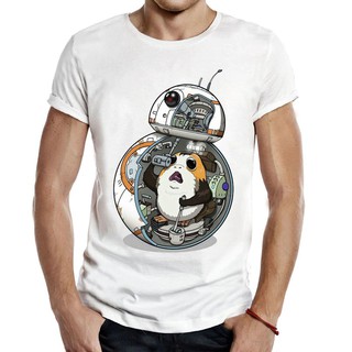 The Last Jedi Porg Novelty Apparel Men T-shirt unisex tee O-neck cotton