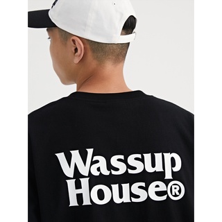 Wassuphouse เสื้อยืดแขนสั้น ทรงหลวม เข้ากับทุกการแต่งกาย แฟชั่นฤดูร้อน สําหรับผู้ชาย และผู้หญิง