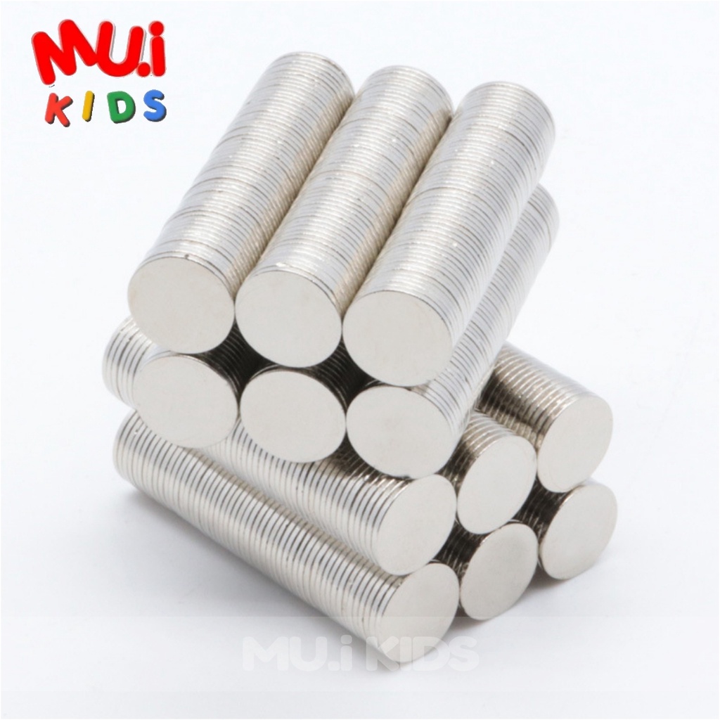 แม่เหล็กแรงดูดสูง (1ชิ้น) 15 mm ทรงกลม สำหรับงานประดิษฐ์ ของเล่น หรืองาน diy By Muikid