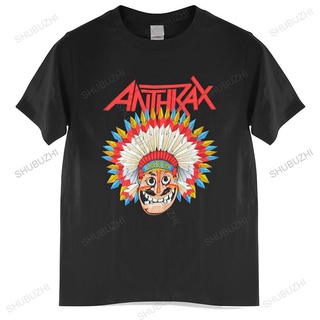 เสื้อยืดผ้าฝ้ายพรีเมี่ยม เสื้อยืดคอกลม ผ้าฝ้าย พิมพ์ลาย Anthrax War Dance Indians ขนาดใหญ่ สไตล์อินเดีย สําหรับผู้ชาย