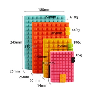 สมุดโน้ตซิลิโคน ขนาด A4A5A6A7 แบบสร้างสรรค์ สไตล์นักธุรกิจ สําหรับนักเรียน