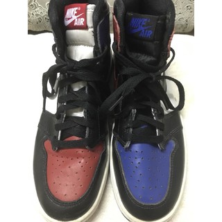 รองเท้าแบรนด์เนมมือสอง Jordan 1 Retro Top 3 หุ้มข้อสภาพสวย ใส่แล้วแท้