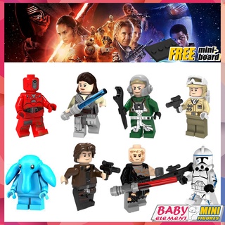 ฟิกเกอร์ Anakin Skywalker Star Wars Tallissan Lintra Hoth Rebels Max Rebo Han Solo ขนาดเล็ก 8 แบบ PG8145