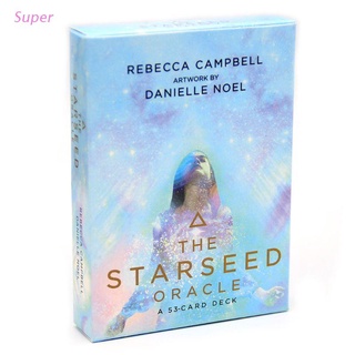 Super The Starseed Oracle 53 Cards Deck Full English Tarot Mysterious Divination Fate Family Party Board Game