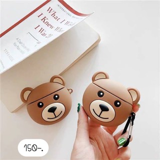 เคสแอร์พอด ลายน้องหมี 🎈งานซิลิโคนอย่างดี 🐻หมีน้ำตาล