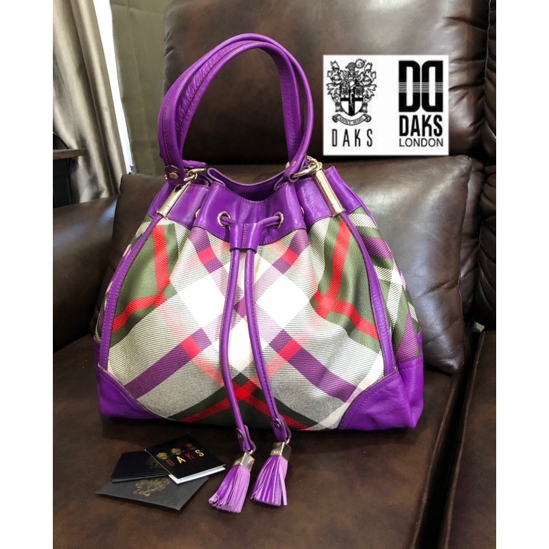 🏴󠁧󠁢󠁥󠁮󠁧󠁿 กระเป๋าทรงขนมจีบ DAKS London แท้ 💯 สีสวยมาก