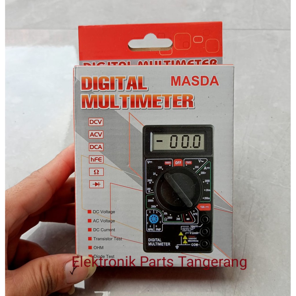 มัลติฟังก์ชั่นดิจิตอล DT-830D MASDA DIGITAL MULTITESTER MASDA MULTITESTER MASDA DT-830D