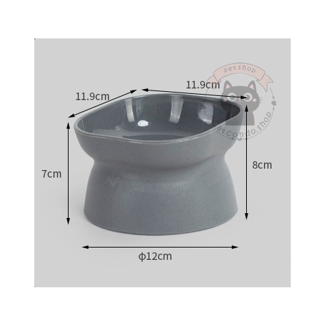 🌵 ชามโมเดิร์น ชามสุนัข มินิมอล ชามอาหารสัตว์เลี้ยง เอียง15องศา ป้องกันกระดูกสันหลัง ใช้ได้2ฝั่ง 🌵 - รูปที่ 7