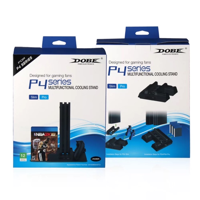 Stand Ps4 Slim,Pro แท่นวาง+ชาร์จจอย Ps.4 DOBE ของแท้ [Stand for Ps4] [ขาตั้ง ps4 3 in 1] [ขาตั้งPS4] [PS4 Stand]