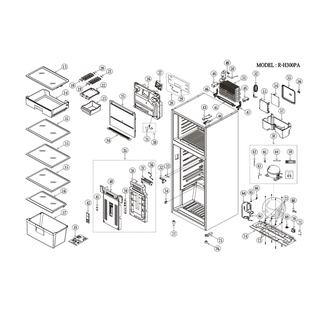 Hitachi อะไหล่ ตู้เย็น รุ่น R-H300PAชิ้นส่วน งานช่าง งานซ่อม อุปกรณ์ PART R-H300PA ศูนย์บริการ อะไล่แท้