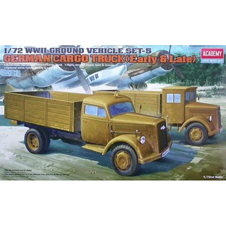 โมเดลประกอบ Academy Model 1/72 AC13404 GERMAN CARGO TRUCK