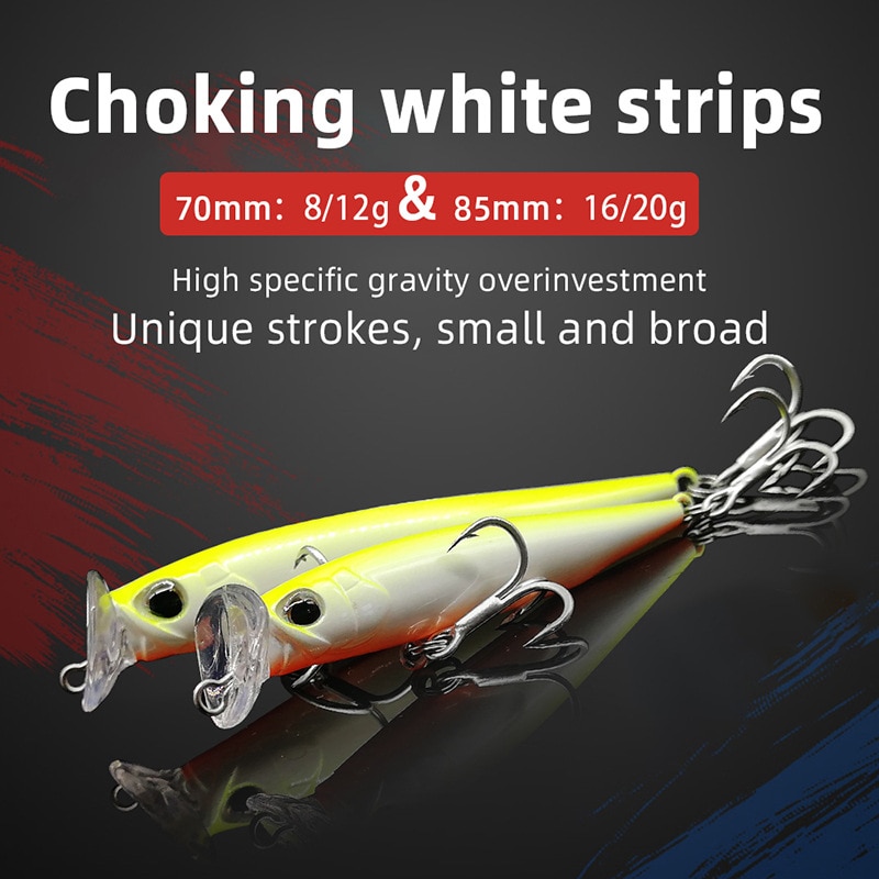 Mavllos Popper เหยื่อตกปลา Lure 8g 12g 16g 20g เหมาะสําหรับทุกน้ําชั้น Minnow Fishing Lure Pike Bass Fish Tackle