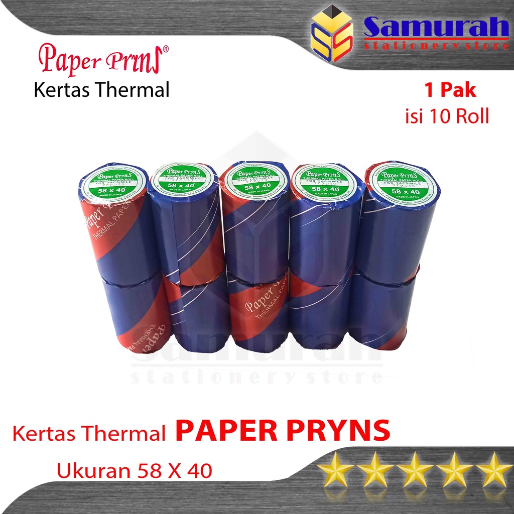 กระดาษความร้อนกระดาษบันทึก 58x40 มม./ใบเสร็จม้วนแคชเชียร์ 58x40 กระดาษปริญ/ม้วนกระดาษพิมพ์เครื่องพิมพ์มือถือ 58/40 - เครื่องพิมพ์ความร้อนขนาดเล็ก 5840
