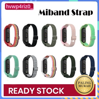 สายรัด  Xiaomi Mi Band 3 4 5 6 7 Soft Nylon ไฟเบอร์ Stripe