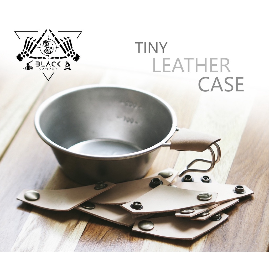 Tiny leather case sierra cup 310ml หนังแต่ง ด้ามจับ ถ้วยเซียร่า Outdoor camping
