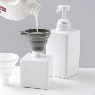 Creative Silicone Folding Funnel Retractable Household Liquid Sub-mini Funnel Household Liquid Dispensing Gadget
