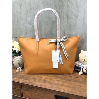 📮@1,026.-🔥🔥FASHION WOMEN DISCOUNT 7 % +📍 (ส่งฟรี EMS)🔥🔥💯Lacoste Large Zip Tote Bag Long Handle