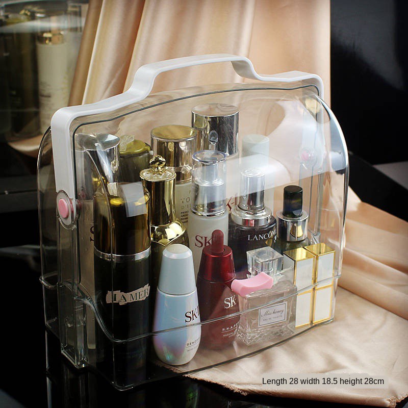 [makeup organizer] Desktop cosmetic storage box skin care products rack