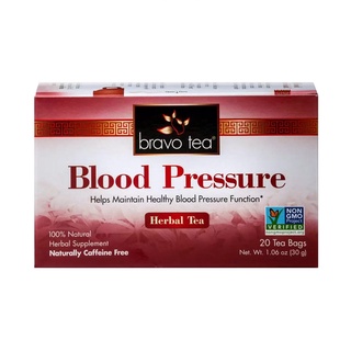 Bravo Tea – Blood Pressure Tea / 20 Tea Bags (ชาสมุนไพร มีส่วนช่วย ควบคุมความดัน กลิ่นมะลิผสมกลิ่นสมุนไพร)