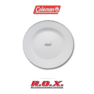 COLEMAN JAPAN ENAMEL PLATE  จานแคมป์ปิ้ง จานพกพา