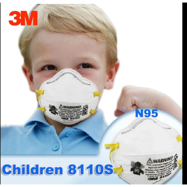 หน้ากาก N95 3M กันฝุ่น PM2.5 สำหรับเด็ก (พร้อมส่ง!!!)