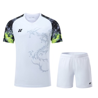 เสื้อยืดแขนสั้น พิมพ์ลายแบดมินตัน Yonex แฟชั่นคู่รัก 2022