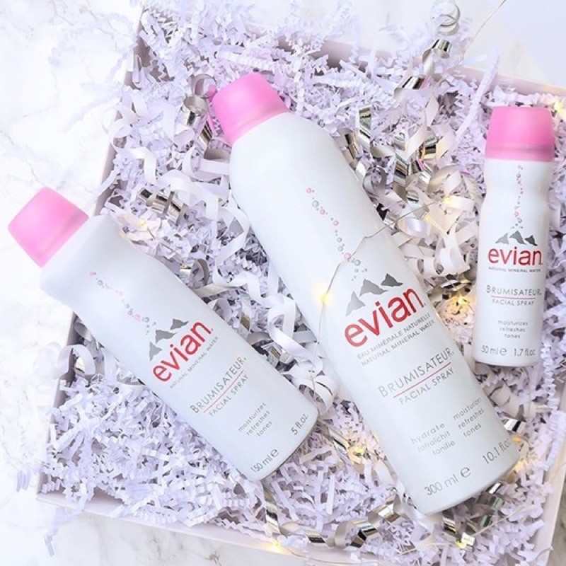 #Evian 💦 สเปรย์น้ำแร่บริสุทธิ์ จากเทือกเขาแอลป์ ประเทศฝรั่งเศส