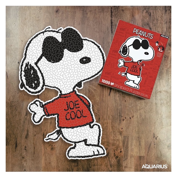 ล็อตใหม่เข้าในอีก 7 วัน-จิ๊กซอว์ Snoopy Peanuts สนูปปี้🧩shape puzzle แบรนด์ Aquarius jigsaw 1000 ชิ้น
