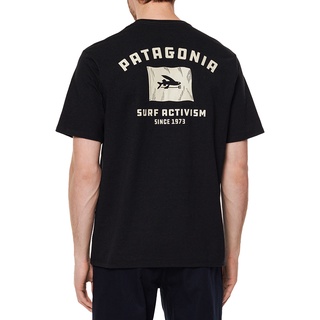 เสื้อยืดลําลอง แขนสั้น พิมพ์ลาย Patagonia Fly The Flag Responsibili สําหรับผู้ชาย 37404