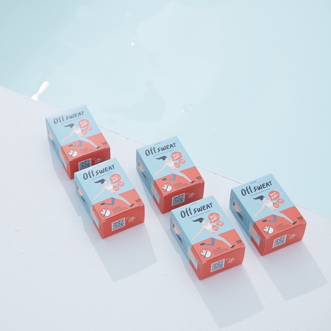 OFF SWEAT 10 box! ราคาส่ง แผ่นเช็ดระงับเหงื่อ Exp 2026