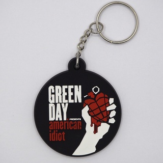 พวงกุญแจยาง Green Day กรีน เดย์ ดำ ตรงปก พร้อมส่ง