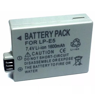 แบตแคนนอน รหัสแบต รุ่น LP-E5 LPE5 แบตเตอรี่กล้อง Replacement Battery for Canon EOS Rebel XSi XS T1i 450D 500D 1000D Kiss