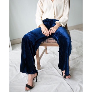 Velvet pants(navy)