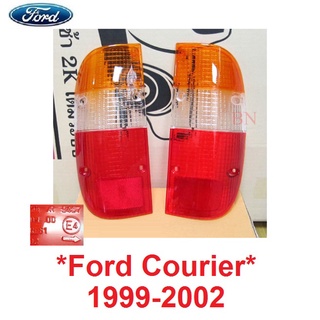 เลนส์ไฟท้าย ฝาไฟท้าย FORD COURIER PE/PG RANGER 1999 2000 2001 2002 เลนส์ไฟ ฟอร์ด เรนเจอร์ คูเรีย สามสี ส้ม/ขวา/แดง lens