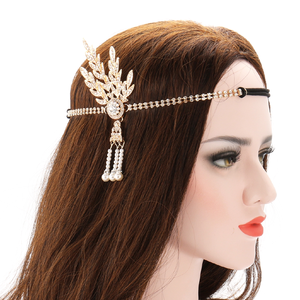 Vintage Flapper 1920 S Great Gatsby Style Crown Hair Dress Head