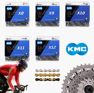 Kmc โซ่จักรยาน X8-X12S 116 ลิงค์ X8 X9 X10 X11 X12 อุปกรณ์เสริมจักรยาน