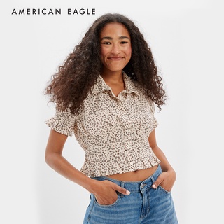 American Eagle Smocked Pleated Shirt เสื้อเชิ้ต ผู้หญิง  (EWSB 035-4601-200)