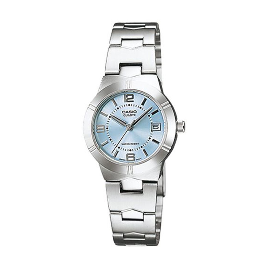 Casio Standard นาฬิกาข้อมือผู้หญิง สายสแตนเลส รุ่น LTP-1241D,LTP-1241D,LTP-1241D-2A - สีเงิน