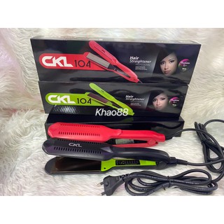 เครื่องหนีบผม รุ่น CKL104 แผ่นรีดเรียบลื่น ยืดผมสวย ม้วนผมลอนได้ ใช้ยกโคนผมได้