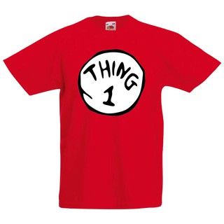 เสื้อยืด พิมพ์ลาย Thing Dr Suess Cat In The Hat Inspired สําหรับผู้ชาย