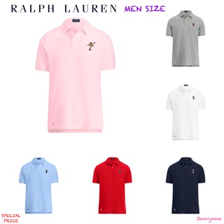 RALPH LAUREN CUSTOM SLIM FIT BEAR POLO SHIRT ( MEN SIZE )