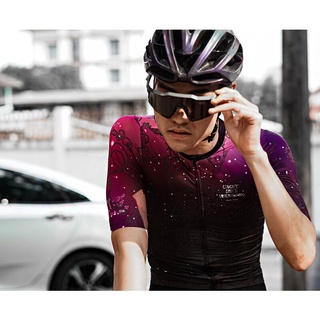 Cspd CONCEPT SPEED LTDG Jersey Starry Sky เสื้อปั่นจักรยาน Areo Fit Race Cut 3 กระเป๋าด้านหลังซิปเต็ม