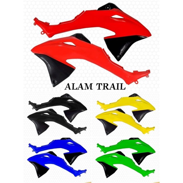 ฝาครอบถัง KLX 150 BF BIGFOOT FRONT WING KLX 150 BF DTRACKER OLD PLUG AND PLAY KLX 150 CC COVER BODY SET ซ้าย ขวา WING KLX BF HRV