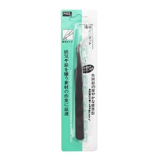 คีมคีบเพชร ตัวหนีบแทททู หนีบขนตา อย่างดี tweezer ด้ามจับสีดำ