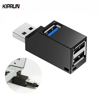 Kiprun อะแดปเตอร์ฮับ USB 3.0 3 พอร์ต ความเร็วสูง แบบพกพา สําหรับคอมพิวเตอร์ แล็ปท็อป และ Macbook โทรศัพท์มือถือ