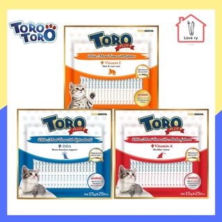 Toro Toro โทโร โทโร่ ขนมแมวเลีย อาหารแมว ซองละ 25 แท่ง