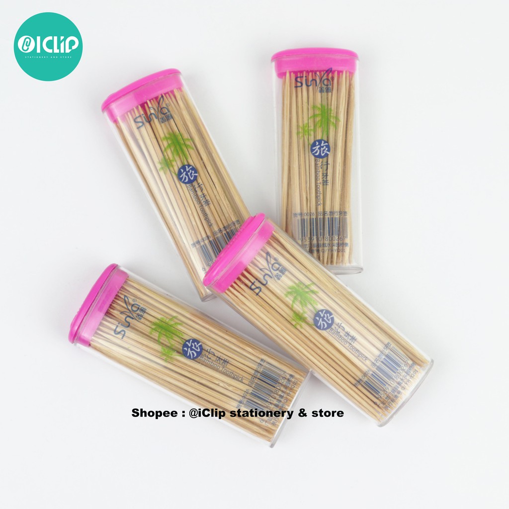 Kayu Bamboo TOOTHPKS 1 หลอด / WOODEN TOOTHPICK