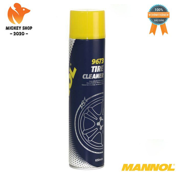 [Pro] Dung Dịch Vệ Sinh Lốp Xe MANNOL 9673 – 650ML Tire Cleaner – Hàng Đức Chính Hãng – Mickey2020sh